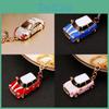 Glittering Mini Car Keychain Unique Zinc Alloy Key Ring Ideal For Birthdays And Celebrations