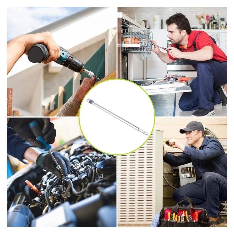 Magnetic Bit Holder 300mm 12inch Drill Bit Extension Rod Magnetic Drill Screwdriver 1/4inch Hex Bit Holder