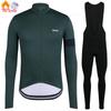 Raudax Winter Thermal Fleece Cycling Jersey Set Racing Bike Cycling Suit Mountian Bicycle Cycling Clothing Triathlon Clothing