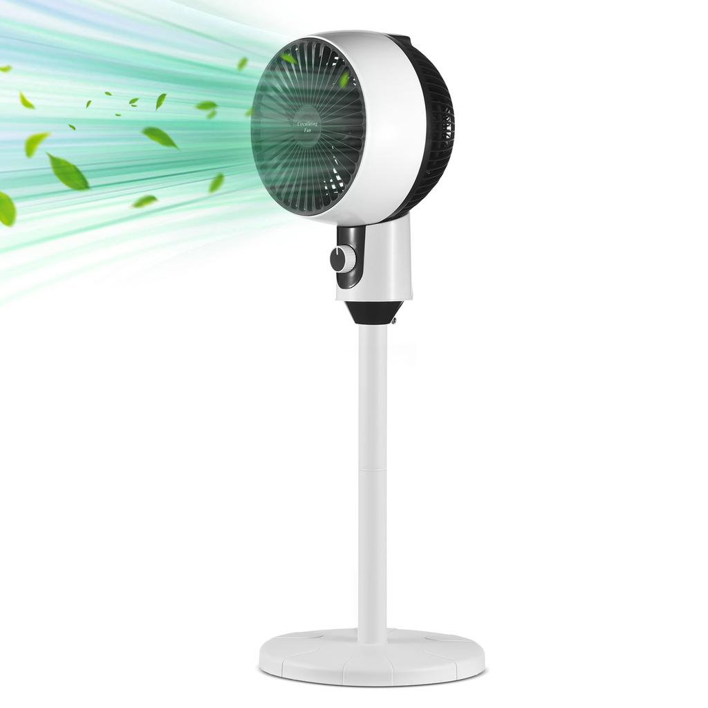 90 Degrees Oscillating Pedestal Fan High Velocity 3 Speeds Quiet Standing Floor Fan for Living Room