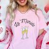 Future Bride Team Matching TShirts French Womens Champagne Print Blouses Short Sleeve Tees Bridal EVJF Party Bachelorette Tops