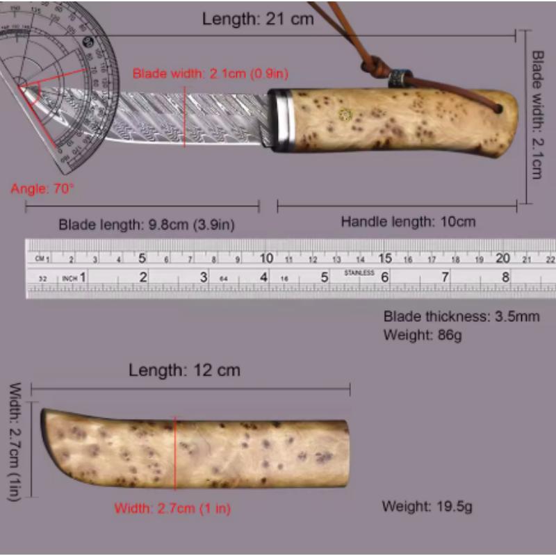 Kitchen Knives Hand Forge Blade Utility Boning Knife Cleaver Meat Fish Fruit Vegetable Chef Slicing Cooking Butcher Boning Knife