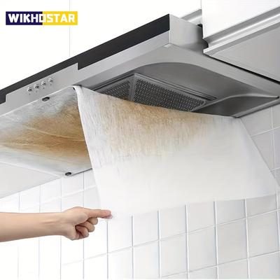 Adesivi per Olio da Cucina Set Filtro Cappa Aspirante Assorbimento Olio ad Alte Prestazioni Senza Fumo Vestibilità Universale Protezione Adesiva Durevole