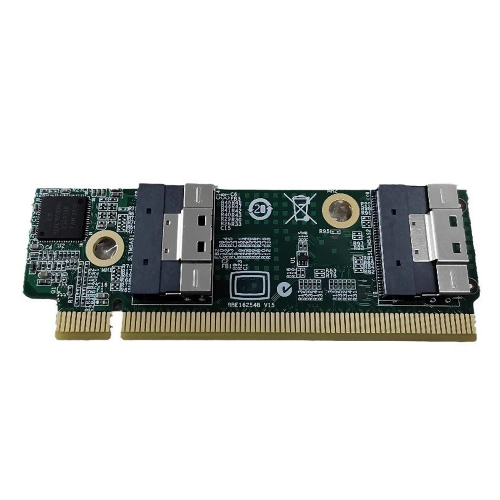 

Highly Speed SFF-8654 to PCIe 4.0 x16 x8 External Extension Card Adapters SFF-8654 Adapters Card Computer for 1U Server