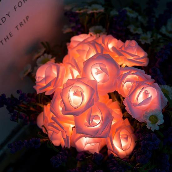 300cm String Light Decorative Battery Operated LED Rose Night Light