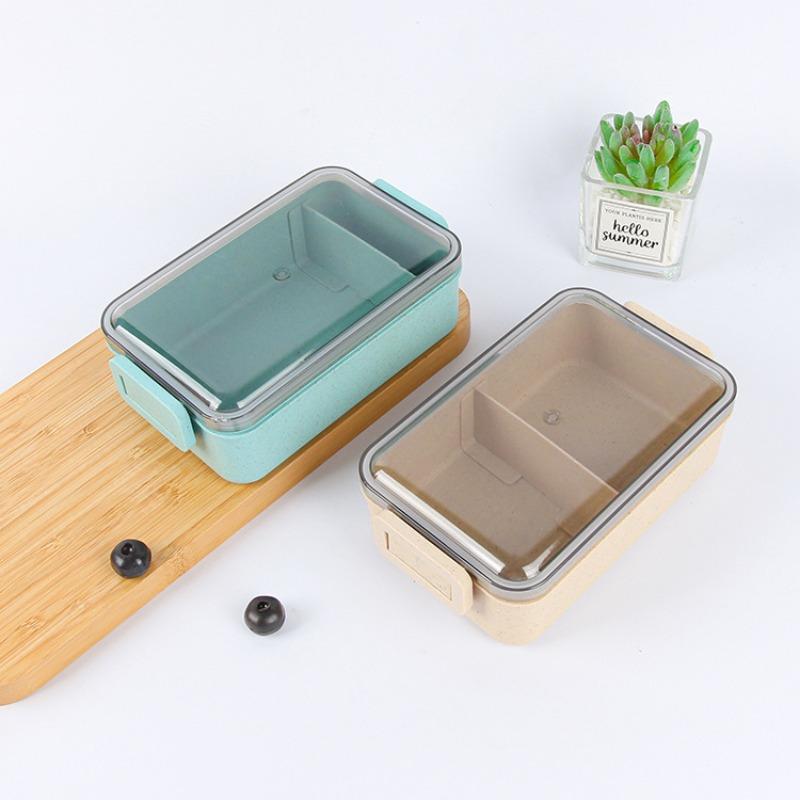 Wheat Straw Tableware, Lunch Boxes, Compartmentalized Preservation Boxes, Bento Boxes, Portable Lunch Boxes, Student Lunch Boxes
