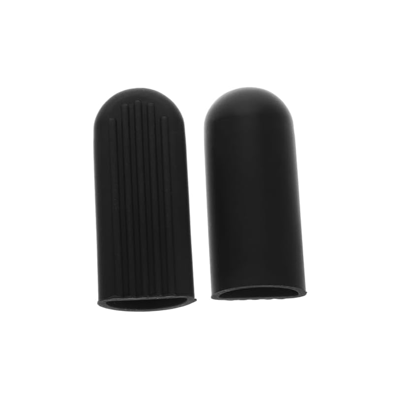 JUMPLAWN 2pcs Silicone Electric Scooter Kickstand Protective Covers, Anti-Slip, Durable, Black, Compatible with Bicycle Side Stands, Footrest