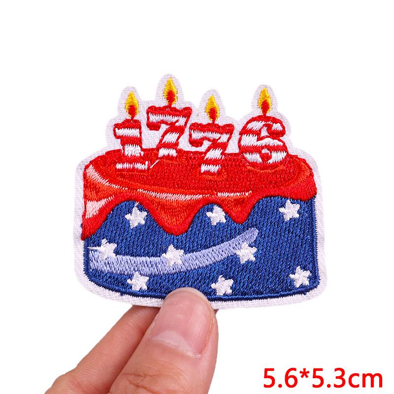 New America's 250th Anniversary Embroidered Patches DIY Iron On Patches For Clothing Statue Of Liberty Flag Eagle Patch Armband