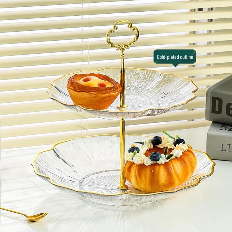 Vassoio Frutta e Dolci Multi-livello Light Luxury