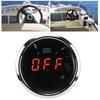 52Mm 2in Digitaler Wasserstandsmesser Wasserdicht Beschlagsfrei LED-Anzeige mit Smart-Alarm für Auto Boote(Zifferblatt schwarz 24033Ohm )