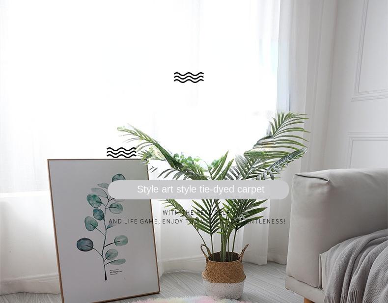 Super měkký plyšový kulatý kobereček Mat Nadýchané bílé koberce do obývacího pokoje Domácí dekorace Ložnice Dětský pokoj Dekorace Salon Koberec s hustým vlasem