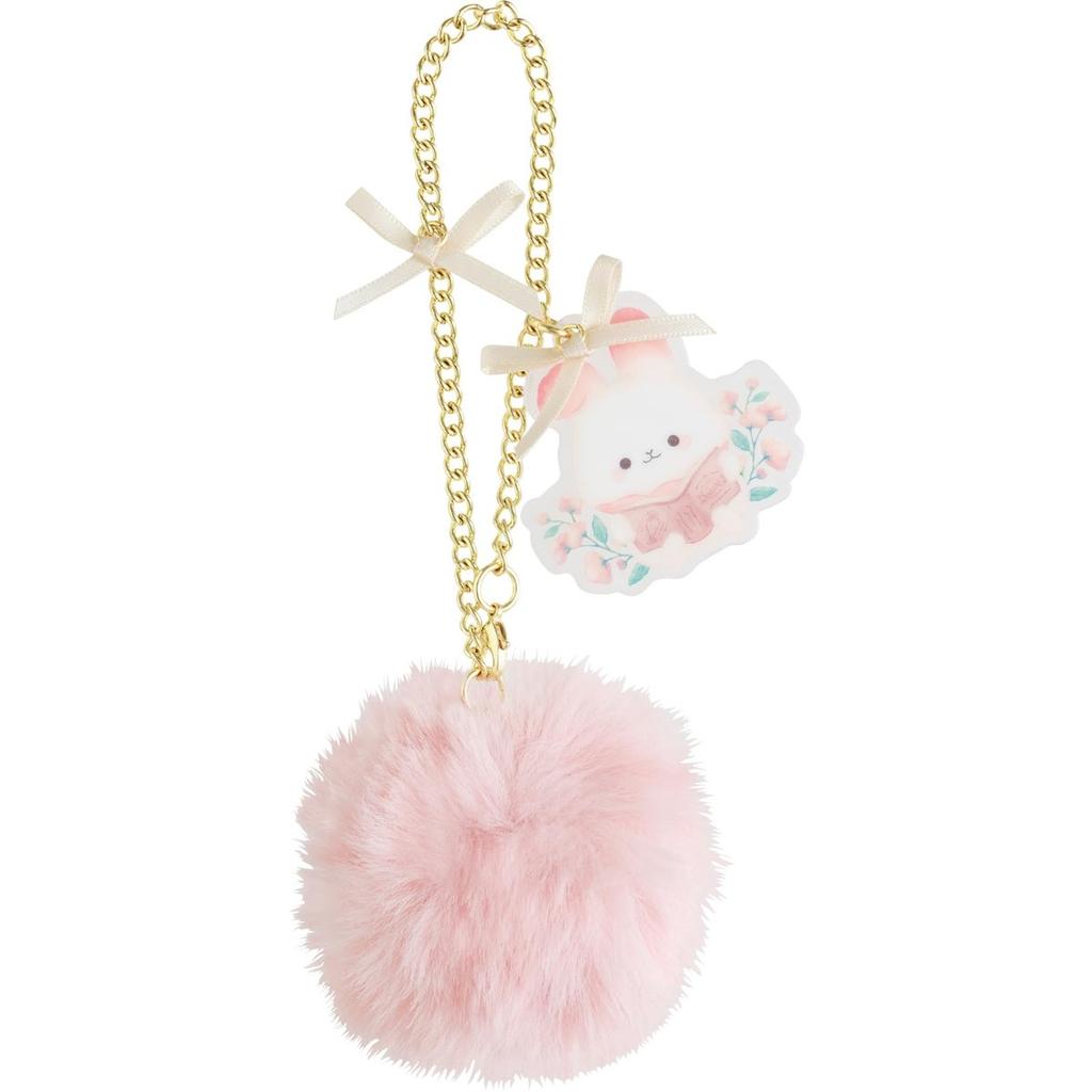 San-X Sugarcocomuu's Holiday Tail Charm Pom Pom Keychain Bag Accessory AB48601