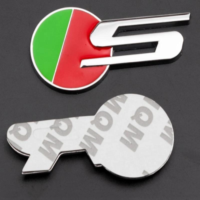 3D Metal S R Logo Car Sticker Side Fender Rear Trunk Emblem Badge Decals for  X-TYPE F-TYPE XE XF XJ XJR XFR Accessories