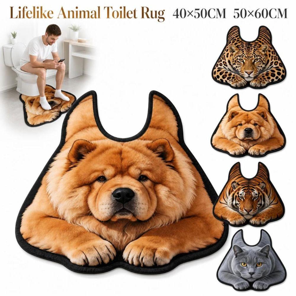 40×50CM 50×60CM Toilet Rug Non-slip Toilet Floor Mat  Bathroom Decor