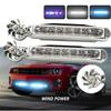1/2 Stück Auto LED Tagfahrlicht Windkraftbetriebene LED Flutlichtstrahler Zusatzbeleuchtung Motorradlampe Automobil Tagfahrlicht