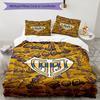 Boca Juniors Football Club Design Pattern Duvet Cover Set – includes 1 duvet cover and 2 matching pillowcases Bedroom decor Christmas gifts