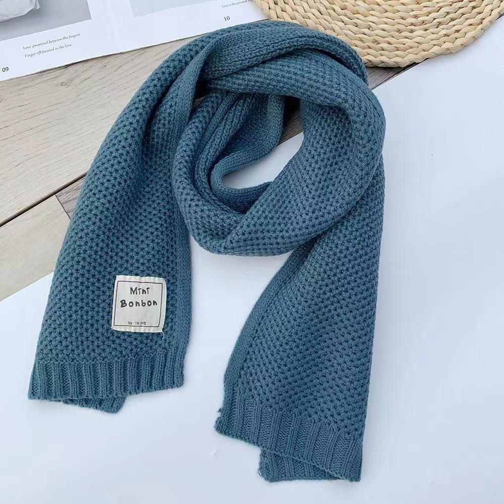 Children's Winter Scarf: Trendy Korean-Style Knitted Wool Snood for Boys and Girls, Warm Neck Warmer for Toddlers In Autumn and Winter.