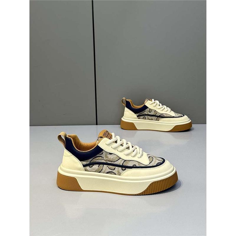 Tide shoes spring casual board shoes cloth surface breathable thick sole comfortable sports Korean ysd