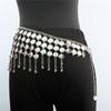 Multilayer Wide Waist Chain Elegant Tassels Waistband Fashionable Body Chain for Stylish Outfits
