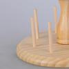 8 Spools Wood Thread Holder with Scissors Holder Thread Spool Rack Embroidery Thread Holder Sewing Thread Organizers