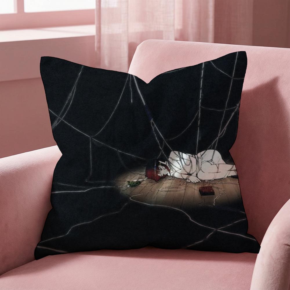 S-Serial Experiments L-Lain Cushion Cover Multi-Scene Pillow Cover for Home & Car - Reversible, Soft & Durable for Daily Use