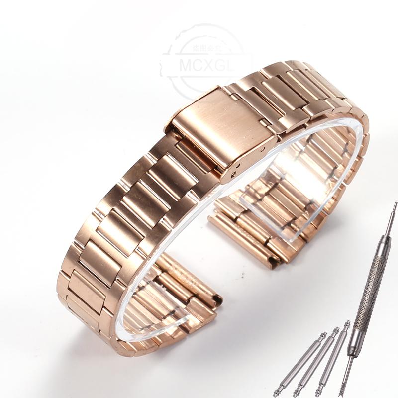Metallarmband Edelstahlarmband Armbänder 18mm Faltschließe Silber Für Casio Herren AE1200WH-1A AE1100W Ersatz-Uhrarmband