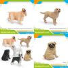 Modello di Cane Realistico In PVC Statuetta da Collezione per Animali Domestici per Arredamento Casa e Idee Regalo