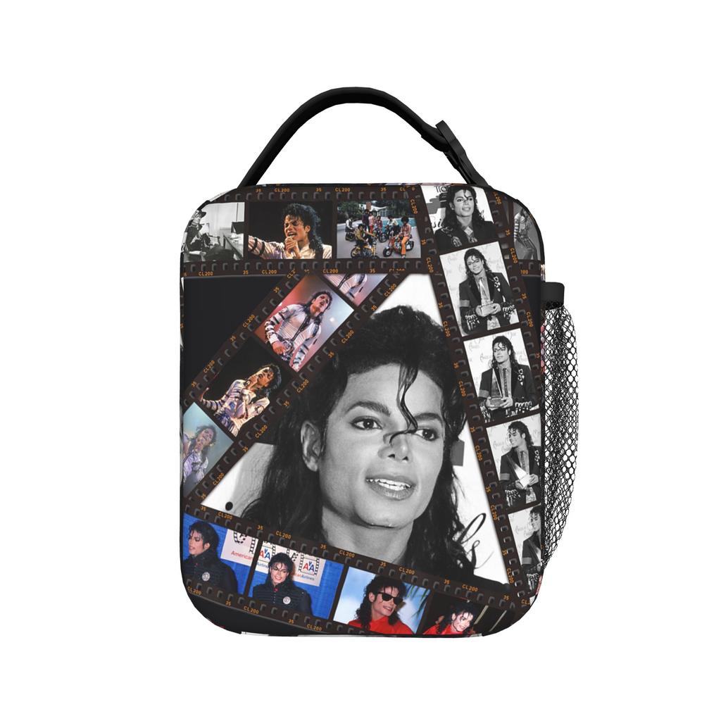 MJ king of pop Insulated Lunch Bag High Capacity Meal Container Cooler Bag Tote Lunch Box Work Outdoor Food Bag