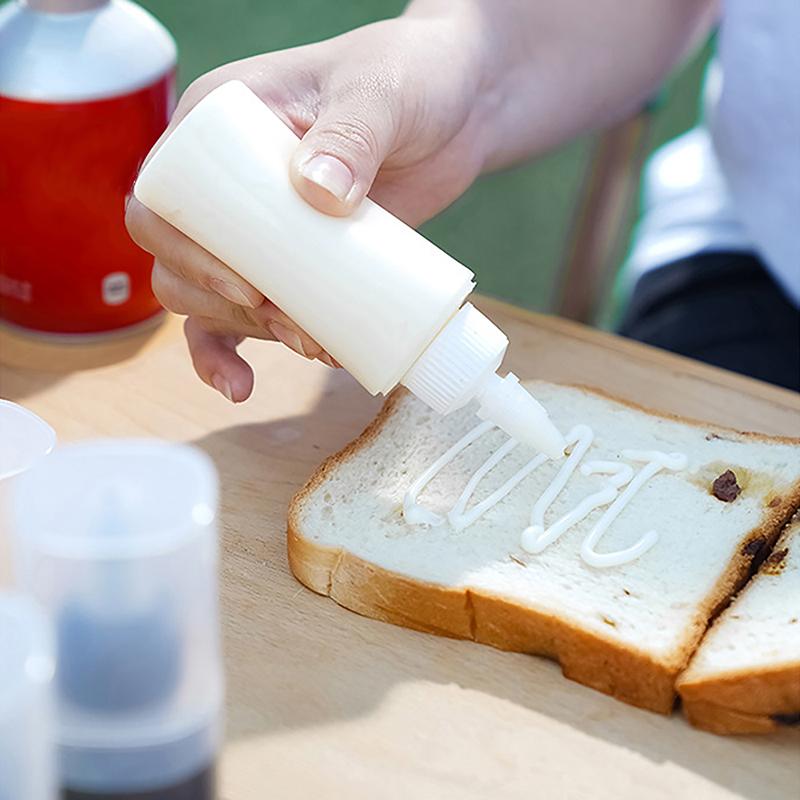 Mini Soßen-Gewürzbox Tragbare Kondiment-Quetschflasche Ölbehälter Ketchup-Senf-Spender Küche Picknick Bento Gadget