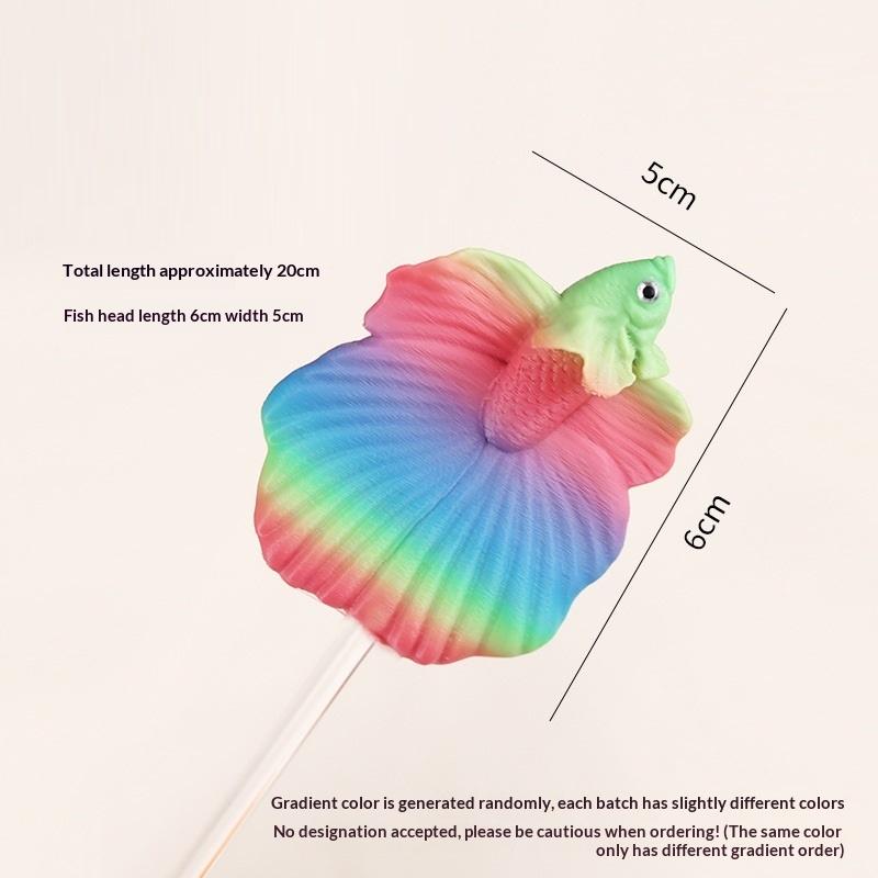 1PC Colorful Aquarium Betta Training Wand Plastic Playing Stick Active Healthy Betta Fish Equipment Resin Decoration Fish Stick
