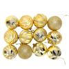 12PCS Xmas Tree Ball Decorations 6cm Holiday Hanging Ball with Rope for Garland Door Window Desk Arrangement