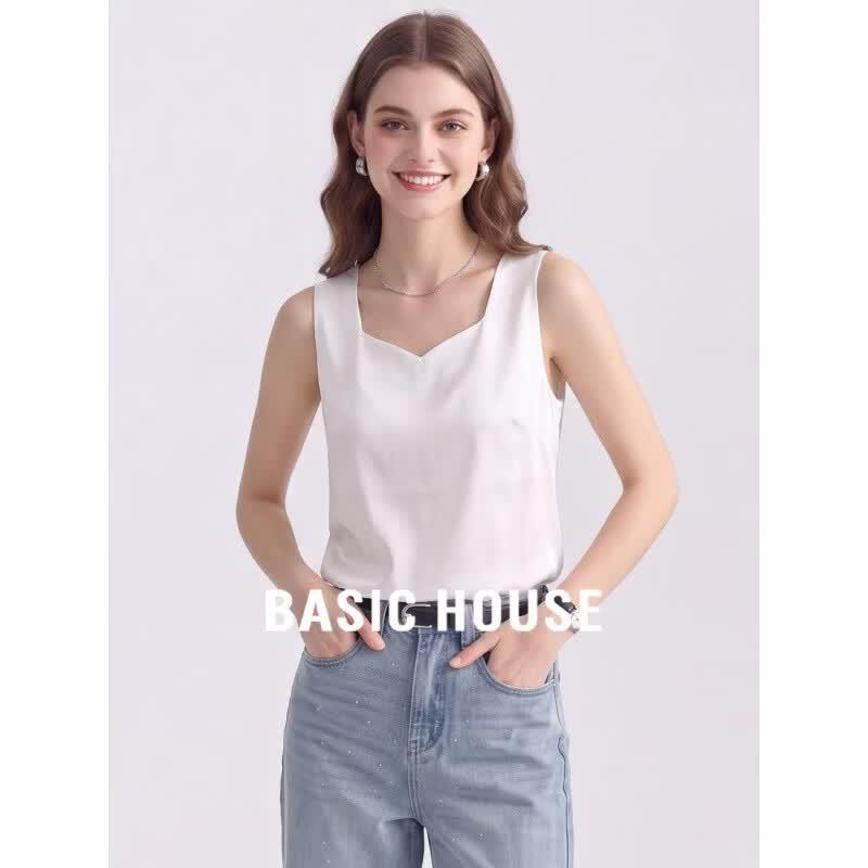 Basic House Women s Thin Ice Silk Camisole Top M