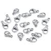 25pcs Stainless Steel Lobster Clasps Hooks End Clasps Connectors For Necklace Bracelet Jewelry Making Accessories Wholesale