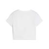 Puma Casual Versatile Comfortable Soft Slim Fit Short Sleeve T-Shirt Women Tops White 63186502