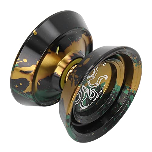 Professional Non-Responsive Yo-Yo for Adults, Metal Responsive Yo-Yo for Beginners, Trick Yo-Yo, Aluminum Alloy Yo-Yo with Gloves and 3 Replacement Yo