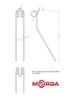 Kuhn 57562500 Rake-tedder Tine FI-9.5mm -615mm Powder Coated MORGA