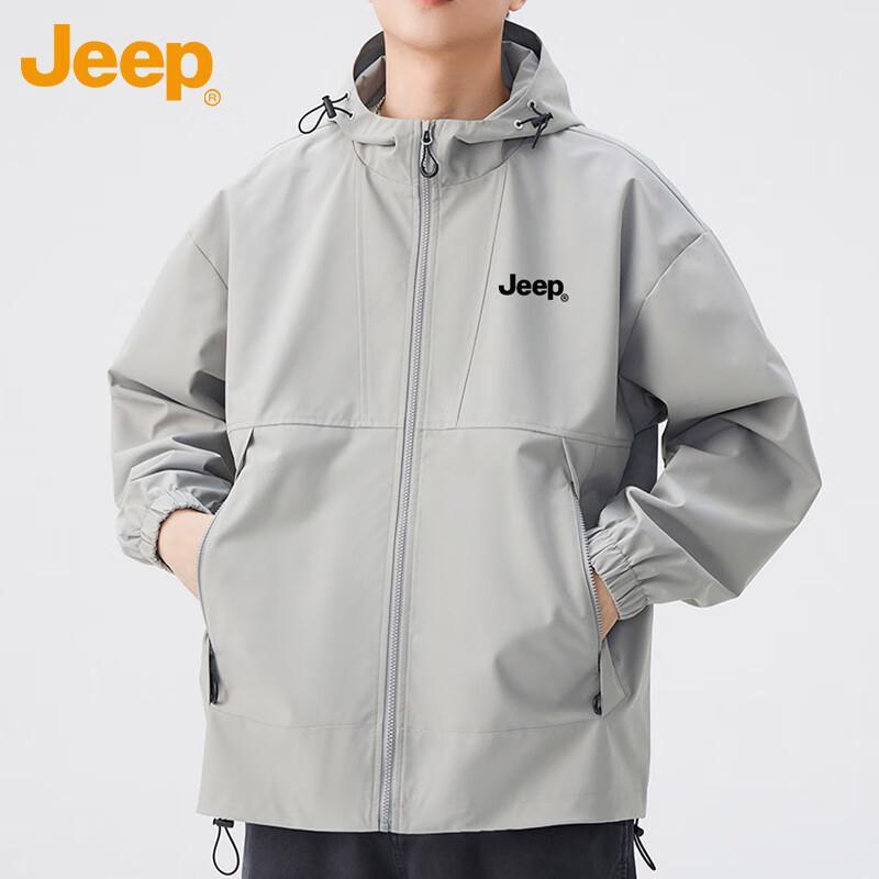 JEEP Men's Spring Autumn Casual Windbreaker Jacket
