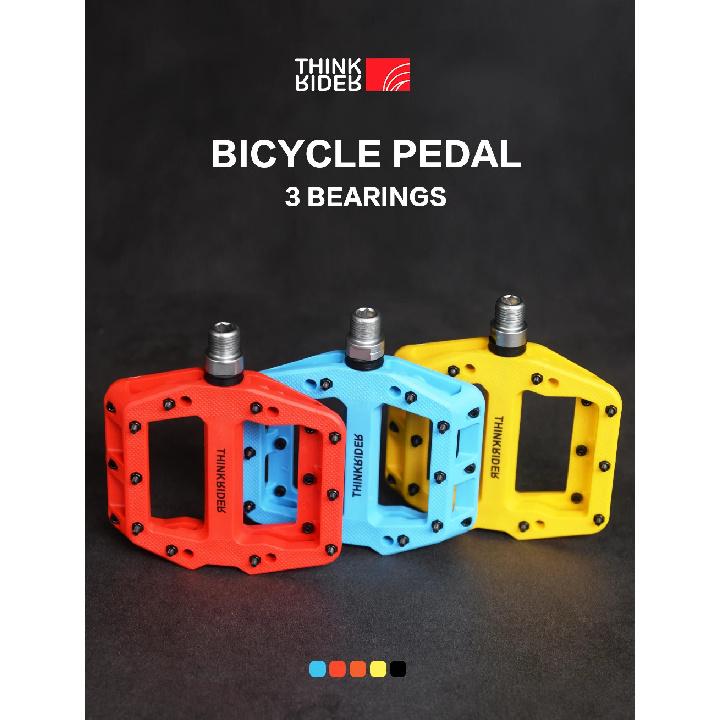 ThinkRider Flat Bike Pedals MTB Road 3 Sealed Bearings Bicycle Pedals Mountain Pedals Wide Platform Bicicleta Accessories