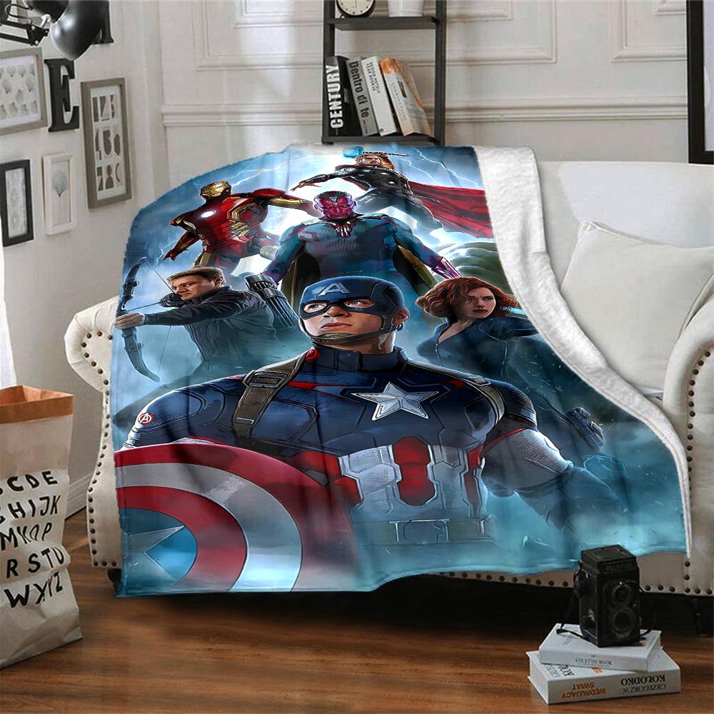Avengers Infinity War Poster Flannel Blanket Super Soft Warm Cozy Blanket For Sofa Bed Office Travel Allseason Home Decor Gift