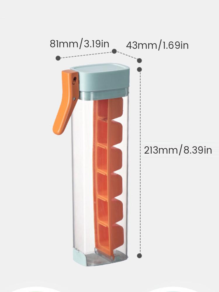 6 Grids Ice Hockey Making Tool One Click Press Ice Ball Maker New DIY Single Hand Easy Demould Ice Cube Mold with Handle