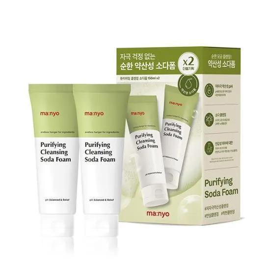 manyo Purifying Cleansing Soda Foam 150mL Double Pack