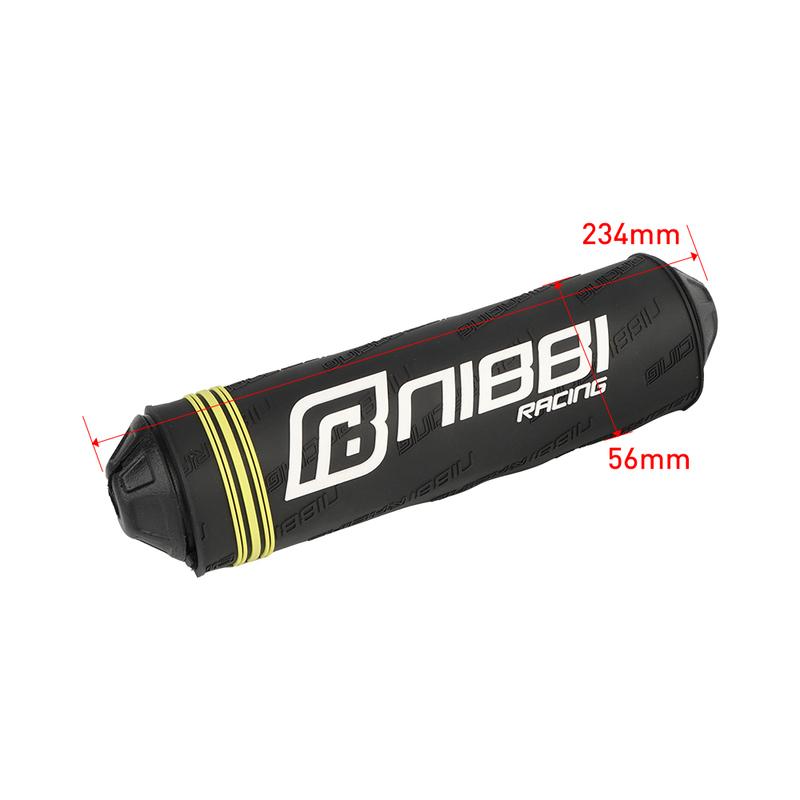 NIBBI 230mm Round Handlebar Crossbar Pad  7/8" Motorcycle Square Handle Pads for Motocross ATV Dirt Pit Bike