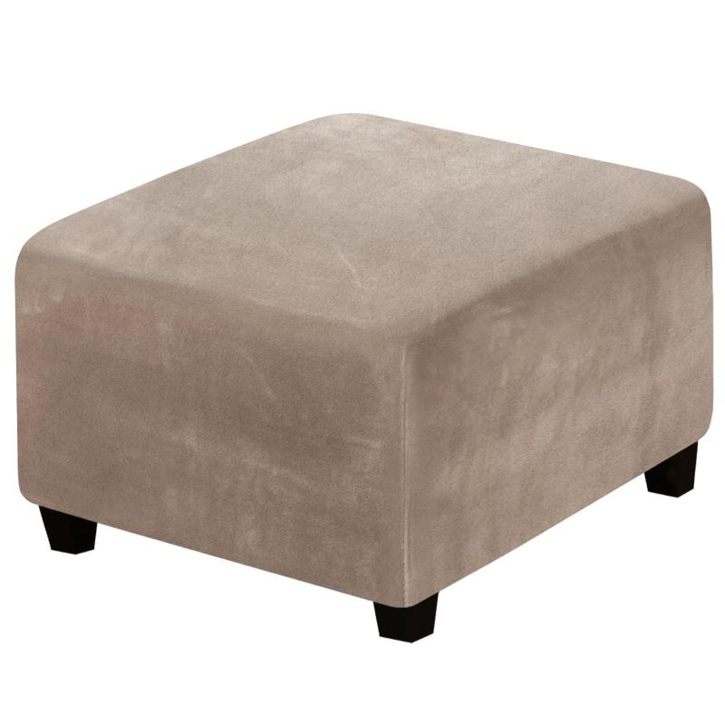 Velvet Square Low Stool Cover Protector Strečový all-inclusive obal na třmen