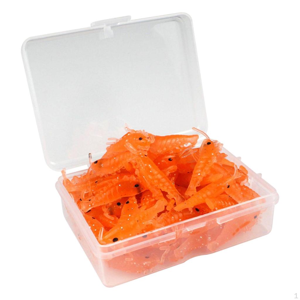 Buy Shrimp Lures Set 1.2" Simulation Worm Fishing Baits Saltwater