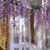 Simulated Wisteria Flower Wedding Purple Vine Decoration Background Fake Flower Wall Ceiling Party Simulated Flower Vine String