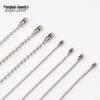 1.5/2.4mm Metal Ball Chain for Tags & Plush Toys - Round Bead Chain