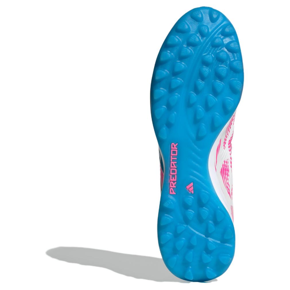 Adidas Predator Elite Comfortable Lightweight TF (Rubber Studs) Artificial Turf Non-Slip Durable Soccer Shoes Unisex Soccer Shoes White Pink IH0418