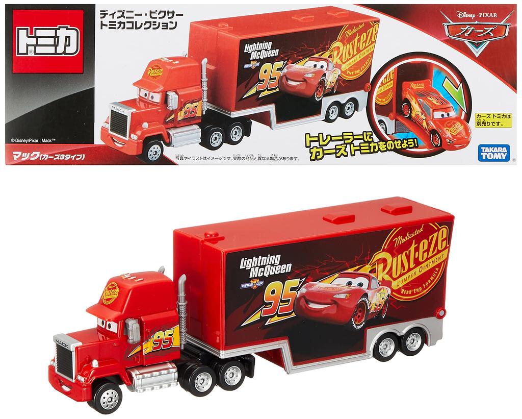 TAKARA TOMY Pixar Tomica Collection Mac 3 Mini Car Toy Unisex 3 Years Old and Up Boxed Passes Toy Safety Standards ST Mark Certification TOMICA