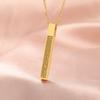 Dawapara Collar con Caligrafía Árabe Ayatul Kursi para Hombres Mujeres Acero Inoxidable Amuleto del Corán Regalos de Islam Eid Ramadán