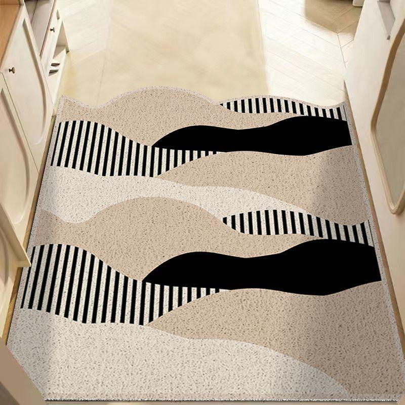 Silk Circle Entrance Door Mat Dirt Resistant and Dirt Resistant Foot Mat Cloud Shaped Door Mat Cutting At The Entrance